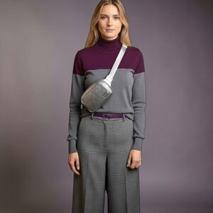 Calvin Klein Sweater -Two-tone Grey Sweater -Size Large NWOT $98 Retail